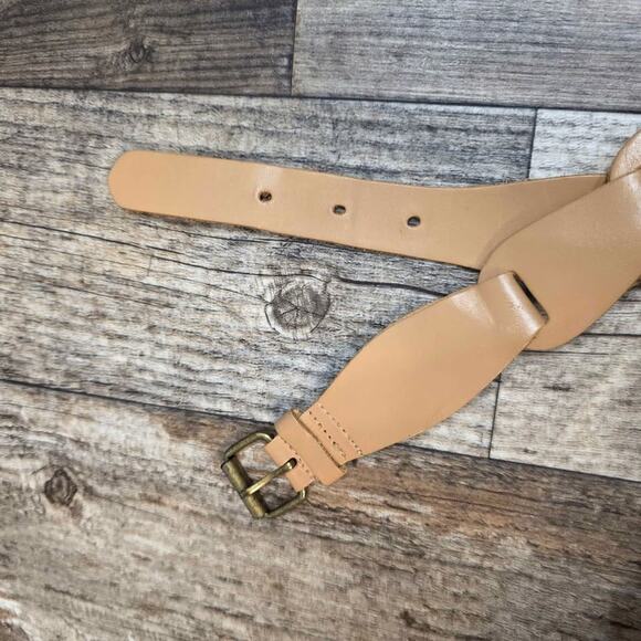 Vintage Leather Belt Tan Boho Woven Western Minimalist Fisherman Core Old Money main image 5